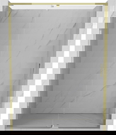 Mexen Exo 155 cm Hinged Shower Door, Transparent, Gold - 819-155-000-50-00