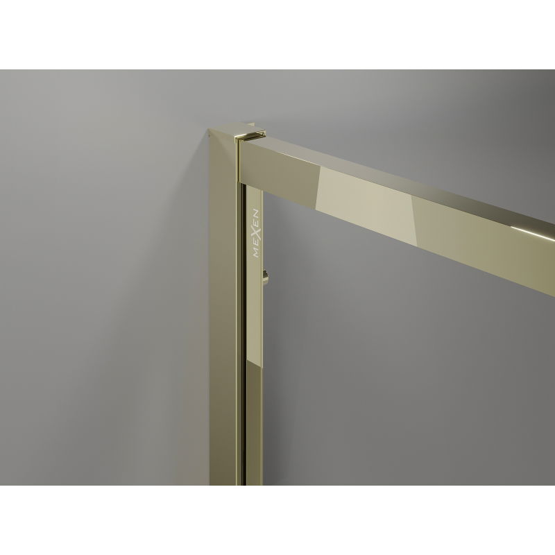 Mexen Exo Sliding Shower Cabin 160 x 75 cm, Transparent, Gold - 8151-160-075-50-00