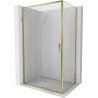Mexen Exo-S sliding shower cabin 120 x 85 cm, transparent, gold - 8151-120-085-50-00