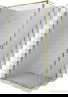 Mexen Exo sliding shower cabin 130 x 85 cm, transparent, gold - 8151-130-085-50-00