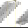 Mexen Exo Sliding Shower Cabin 90 x 90 cm, Transparent, Gold - 8151-090-090-50-00