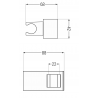 Mexen shower grip, Chrome - 79355-00