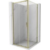 Mexen Exo-S sliding shower cabin 100 x 100 cm, transparent, gold - 8151-100-100-50-00