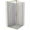 Mexen Exo Sliding Shower Enclosure 100 x 100 cm, Transparent, Gold - 8151-100-100-50-00