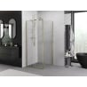Mexen Exo-S sliding shower cabin 100 x 100 cm, transparent, gold - 8151-100-100-50-00