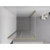 Mexen Exo Sliding Shower Enclosure 100 x 100 cm, Transparent, Gold - 8151-100-100-50-00
