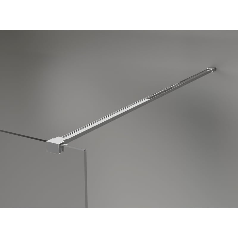 Mexen Kioto-X Walk-in Shower Screen 90 x 200 cm, Transparent 10 mm, Chrome - 800-090-101-01-00-X