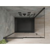 Mexen Omega sliding shower cabin 120 x 90 cm, transparent, black + Flat tray, black - 825-120-090-70-00-4070B