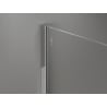 Mexen Kioto-X Walk-in Shower Screen 150 x 200 cm, Transparent 10 mm, Chrome - 800-150-101-01-00-X