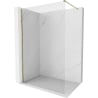 Mexen Kioto-X Walk-In Shower Screen 110 x 200 cm, Transparent 10 mm, Gold - 800-110-101-50-00-X