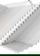 Mexen Kioto-X Walk-in Shower Wall 90 x 200 cm, Transparent 10 mm, Rose Gold - 800-090-101-60-00-X