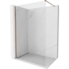Mexen Kioto-X Walk-in Shower Wall 100 x 200 cm, Transparent 10 mm, Rose Gold - 800-100-101-60-00-X