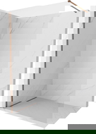 Mexen Kioto-X Walk-in Shower Wall 100 x 200 cm, Transparent 10 mm, Rose Gold - 800-100-101-60-00-X