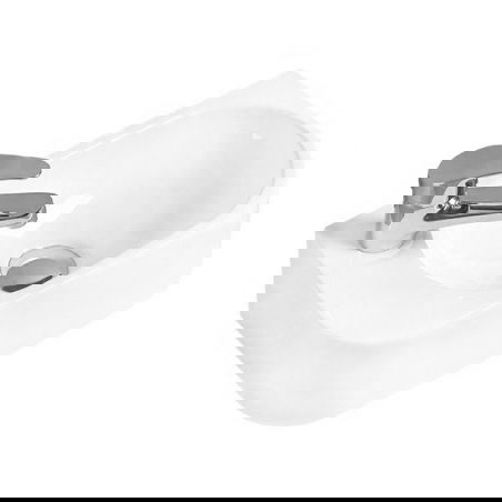 Mexen Viera countertop washbasin right 40 x 21 cm, white 21274000R