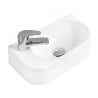 Mexen Viera right countertop sink 40 x 21 cm, white - 21274000R