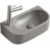 Mexen Viera right countertop washbasin 40 x 21 cm, light gray matte - 21274061R