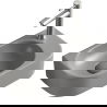 Mexen Viera countertop washbasin left-hand 40 x 21 cm, Light Grey matt - 21274061L