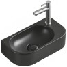 Mexen Viera left countertop washbasin 40 x 21 cm, matte black - 21274085L