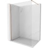 Mexen Kioto-X Walk-in Shower Wall 80 x 200 cm, Transparent 10 mm, Brushed Copper - 800-080-101-65-00-X