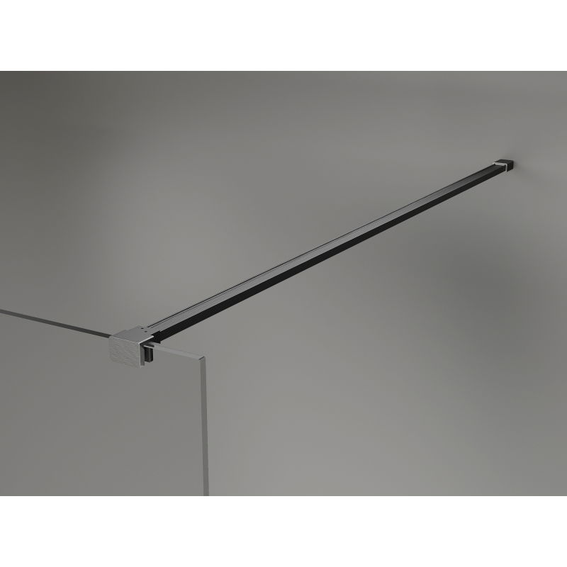 Mexen Kioto-X Walk-in Shower Screen 140 x 200 cm, transparent 10 mm, gun grey brushed - 800-140-101-66-00-X