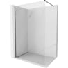 Mexen Kioto-X Walk-in Shower Screen 150 x 200 cm, Transparent 10 mm, Brushed Gun Gray - 800-150-101-66-00-X