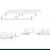 Mexen Box-A Under-Sink Cabinet Frame 160 cm, 1 Drawer, Matte Graphite - 91AX0-1600-235-1-66