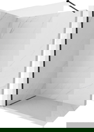 Mexen Kioto-X Walk-in Shower Wall 100 x 200 cm, Transparent 10 mm, Black - 800-100-101-70-00-X