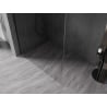 Mexen Kioto-X Walk-in Shower Wall 110 x 200 cm, transparent 10 mm, black - 800-110-101-70-00-X