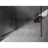 Mexen Kioto-X Walk-in Shower Wall 110 x 200 cm, transparent 10 mm, black - 800-110-101-70-00-X