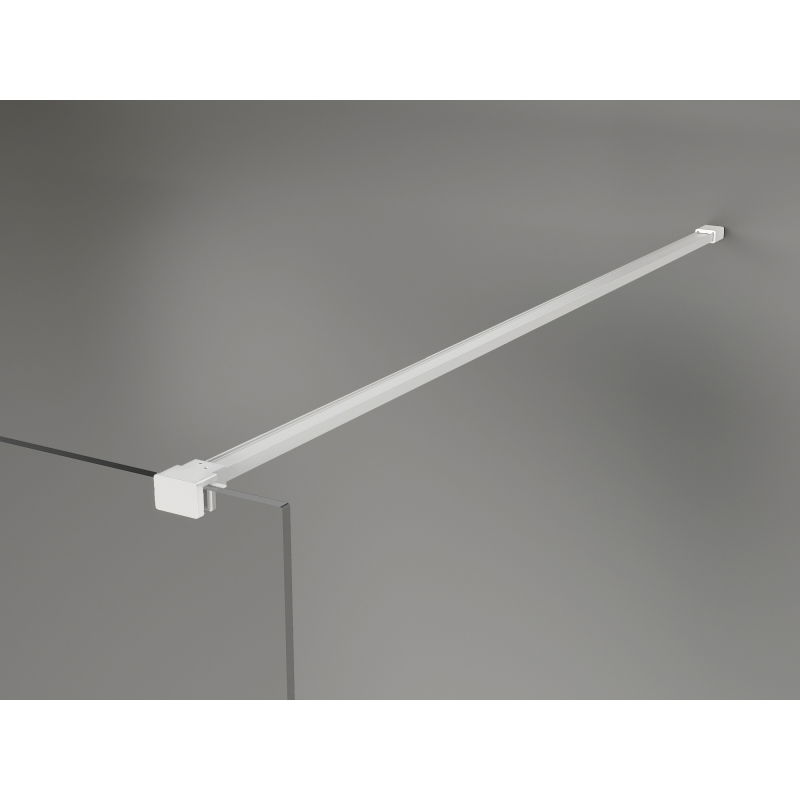 Mexen Kioto-X Walk-in Shower Wall 70 x 200 cm, Frosted 10 mm, White - 800-070-101-20-30-X