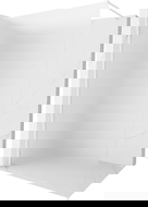 Mexen Kioto-X Walk-in Shower Wall 80 x 200 cm, Frosted 10 mm, White - 800-080-101-20-30-X
