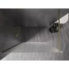 Mexen Kioto-X Walk-in Shower Wall 150 x 200 cm, Frosted Glass 10 mm, Brushed Gold - 800-150-101-55-30-X