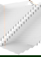 Mexen Kioto-X Shower Wall Walk-in 70 x 200 cm, Frosted 10 mm, Rose Gold - 800-070-101-60-30-X