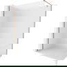Mexen Kioto-X Walk-in Shower Wall 130 x 200 cm, Frosted 10 mm, Rose Gold - 800-130-101-60-30-X