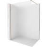 Mexen Kioto-X Walk-in Shower Wall 90 x 200 cm, Frosted 10 mm, Brushed Copper - 800-090-101-65-30-X