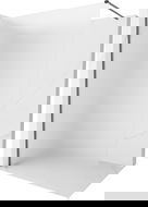 Mexen Kioto-X Walk-in Shower Wall 100 x 200 cm, Frost 10 mm, Brushed Gun Gray - 800-100-101-66-30-X