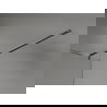 Mexen Kioto-X Walk-in Shower Wall 100 x 200 cm, Frosted 10 mm, Gun Metal - 800-100-101-95-30-X