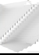 Mexen Kioto-X Walk-in Shower Wall 60 x 200 cm, Frosted 10 mm, Brushed Nickel - 800-060-101-97-30-X