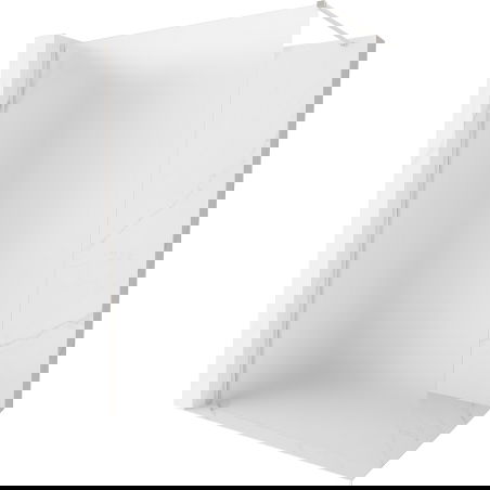 Mexen Kioto-X Walk-in Shower Screen 130 x 200 cm, Frosted 10 mm, Brushed Nickel - 800-130-101-97-30-X