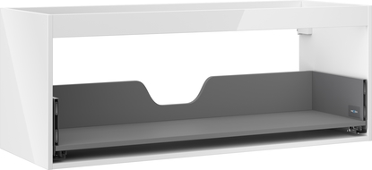 Mexen Box-A vanity cabinet frame 120 cm, 1 drawer, white gloss - 91AX0-1200-470-1-00