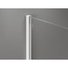 Mexen Kioto-X Walk-in Shower Screen 100 x 200 cm, Graphite 10 mm, White - 800-100-101-20-40-X