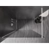 Mexen Kioto-X Walk-in Shower Wall 110 x 200 cm, graphite 10 mm, white - 800-110-101-20-40-X