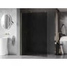 Mexen Kioto-X Walk-in Shower Screen 50 x 200 cm, Graphite 10 mm, Brushed Gold - 800-050-101-55-40-X