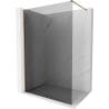 Mexen Kioto-X Walk-in Shower Screen 100 x 200 cm, Graphite 10 mm, Rose Gold - 800-100-101-60-40-X