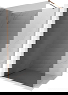 Mexen Kioto-X Walk-in Shower Wall 150 x 200 cm, Graphite 10 mm, Rose Gold - 800-150-101-60-40-X