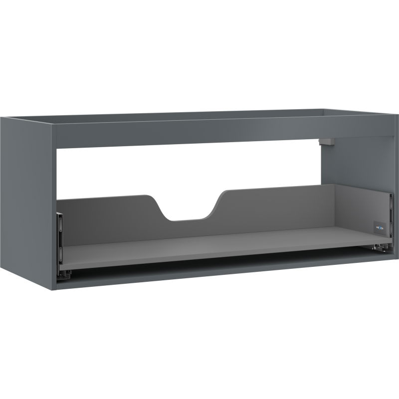 Mexen Box-A Cabinet Body for Washbasin 120 cm, 1 Drawer, Matte Graphite - 91AX0-1200-470-1-66