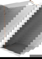 Mexen Kioto-X Walk-in Shower Screen 140 x 200 cm, Graphite 10 mm, Brushed Copper - 800-140-101-65-40-X