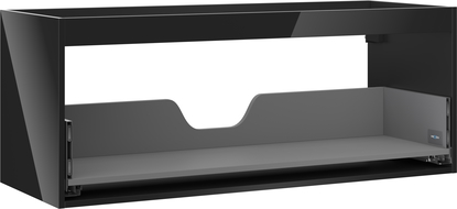 Mexen Box-A Cabinet Body for Washbasin 120 cm, 1 Drawer, Black Gloss - 91AX0-1200-470-1-70