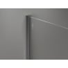 Mexen Kioto-X Walk-in Shower Wall 80 x 200 cm, Graphite 10 mm, Brushed Gun Gray - 800-080-101-66-40-X