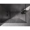 Mexen Kioto-X Walk-in Shower Wall 130 x 200 cm, Graphite 10 mm, Gun Metal - 800-130-101-95-40-X